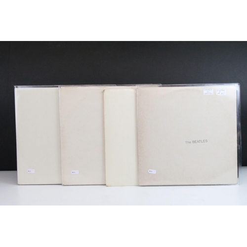 93 - Vinyl - 4 copies of The Beatles White Album to include Canadian Pressing SWBO 101 (poster, 4 picture... 