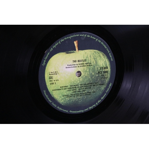 93 - Vinyl - 4 copies of The Beatles White Album to include Canadian Pressing SWBO 101 (poster, 4 picture... 