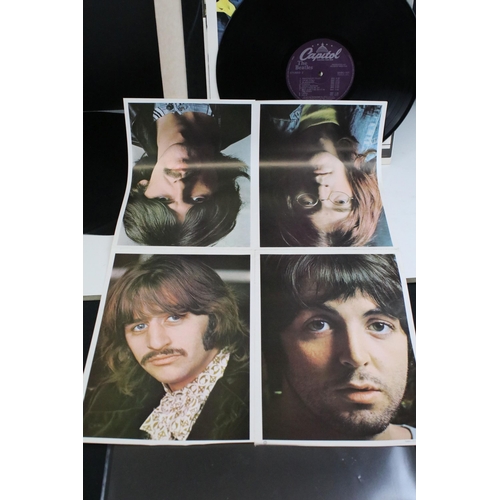 93 - Vinyl - 4 copies of The Beatles White Album to include Canadian Pressing SWBO 101 (poster, 4 picture... 