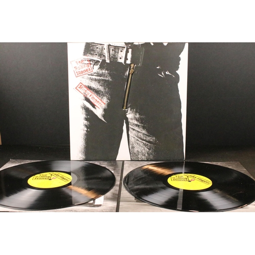 193 - Vinyl - The Rolling Stones ‎– Sticky Fingers, double LP on Rolling Stones Records ‎– 376 484-4 UK 20... 