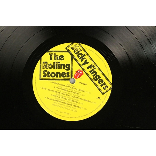 193 - Vinyl - The Rolling Stones ‎– Sticky Fingers, double LP on Rolling Stones Records ‎– 376 484-4 UK 20... 