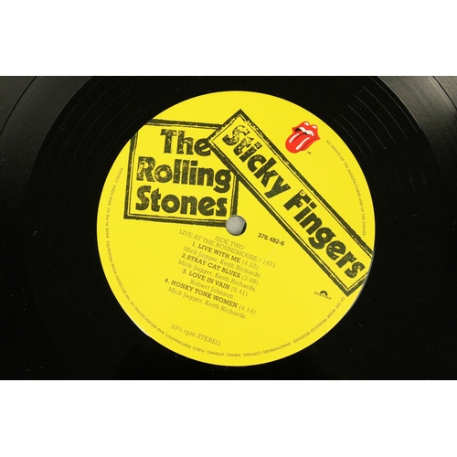 193 - Vinyl - The Rolling Stones ‎– Sticky Fingers, double LP on Rolling Stones Records ‎– 376 484-4 UK 20... 