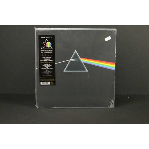 197 - Vinyl / CD's - 3 Pink Floyd Anniversary issues of Dark Side Of The Moon LP albums and one CD box set... 