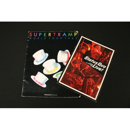 708 - Memorabilia - 10 Programmes / Music to include Led Zeppelin Show Souvenir 1973, The Rolling Stones i... 