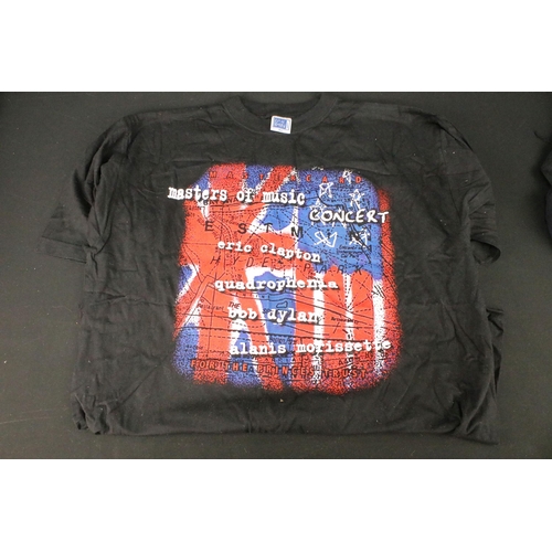 711 - Memorabilia - three vintage rock t-shirts to include Thin Lizzy European Tour 1980, Thin Lizzy UK & ... 