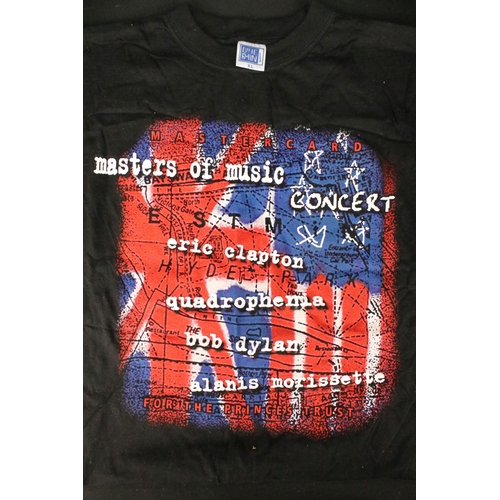 711 - Memorabilia - three vintage rock t-shirts to include Thin Lizzy European Tour 1980, Thin Lizzy UK & ... 