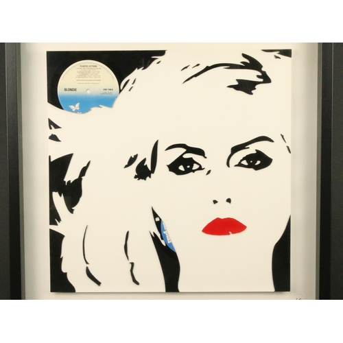 720 - Memorabilia - Framed & glazed Keith Haynes Vinyl Icon Series portrait of Debbie Harry ltd edition 4 ... 