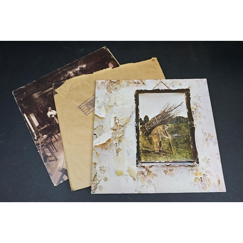 550 - Vinyl - 8 Led Zeppelin LPs and 2 Robert Plant LPs to include II x 4 (3 with plum Atlantic labels), I... 