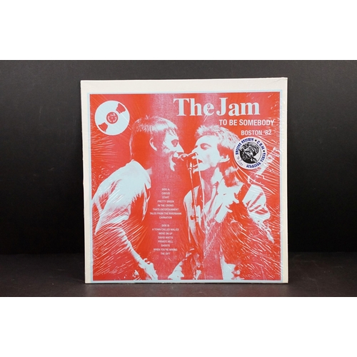 516 - Vinyl - The Jam To Be Somebody Boston '82 private pressing LP CBM Records, ltd edition 76/120 splatt... 