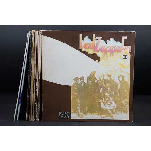 550 - Vinyl - 8 Led Zeppelin LPs and 2 Robert Plant LPs to include II x 4 (3 with plum Atlantic labels), I... 