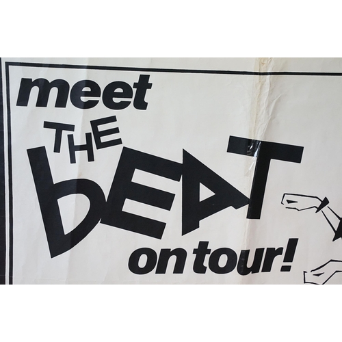 728 - Memorabilia / Poster - The Beat 1980 Meet The Beat On Tour promo poster. Measures 40” x 30”, 100cm x... 