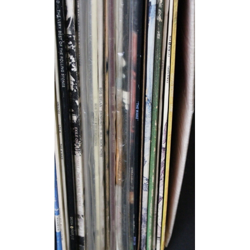 202 - Vinyl - 50 Rock & Pop LPs and 1 box set to include David Bowie x 2, Camel, Yes x 2, Queen, IQ, Roxy ... 