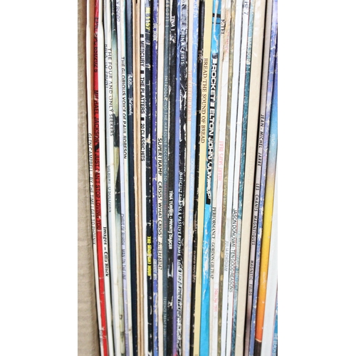 290 - Vinyl - Approx 70 Rock & Pop LPs to include Jethro Tull, The Beach Boys, Deacon Blue, Genesis, Steel... 