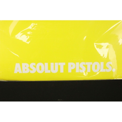 735 - Memorabilia - Original 2002 Absolut Pistols advertising poster with Sex Pistols Never Mind The Bollo... 