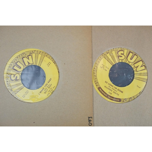 597 - Vinyl - 8 Rockabilly / Rock ’N’ Roll Sun Records 7” singles to include: Ray Harris – Greenback Dolla... 