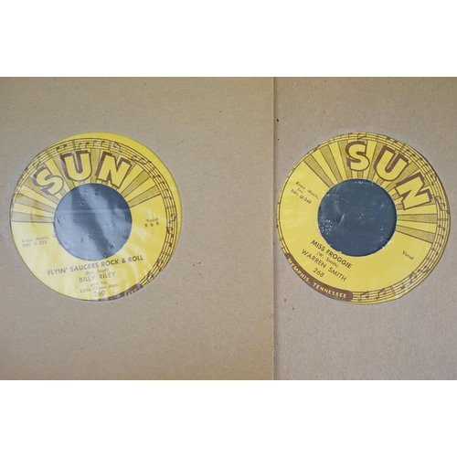 597 - Vinyl - 8 Rockabilly / Rock ’N’ Roll Sun Records 7” singles to include: Ray Harris – Greenback Dolla... 