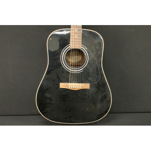 742 - Guitar - Fender DG-3 acoustic guitar in black