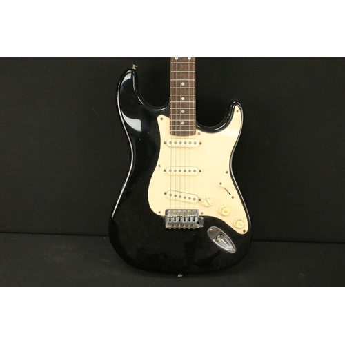 750 - Guitar - Squire by Fender Stratocaster in black