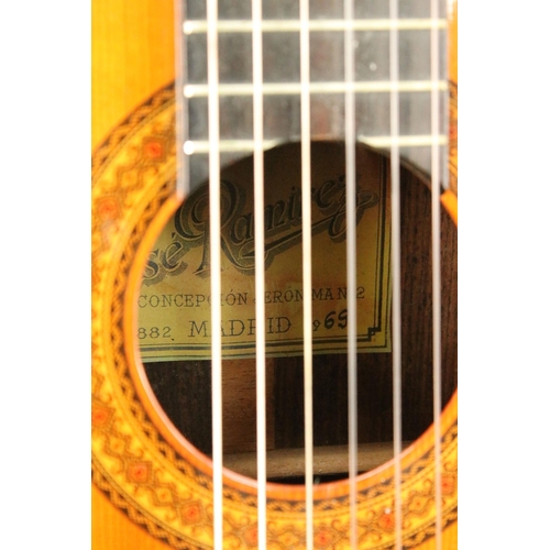 753 - Guitar - Classical acoustic guitar. Label inside (as photographed) 'Jose Ramirez Concepcion Jeronima... 