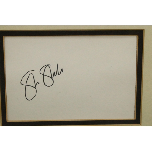 739 - Memorabilia - 5 framed and glazed presentations each containing signature / autograph to include Pet... 