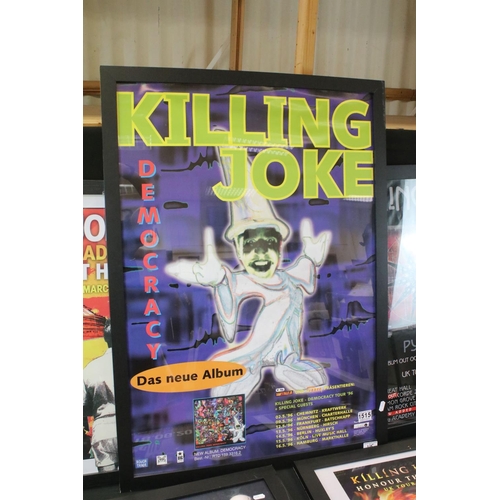 671 - Memorabilia - 5 Killing Joke promo tour posters to include: 1996 German tour and Democracy album pro... 