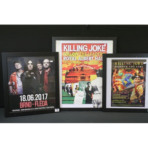 671 - Memorabilia - 5 Killing Joke promo tour posters to include: 1996 German tour and Democracy album pro... 