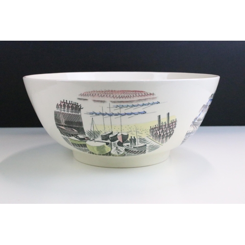 1 - Wedgwood 'The Boat Race Bowl' by Eric Ravilious, Produced in 1975 from the original design by Ravili... 