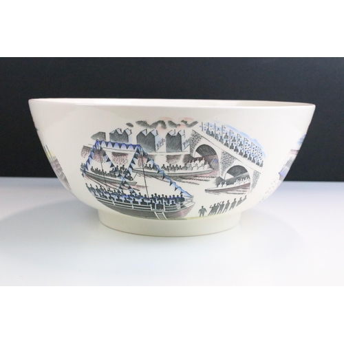 1 - Wedgwood 'The Boat Race Bowl' by Eric Ravilious, Produced in 1975 from the original design by Ravili... 