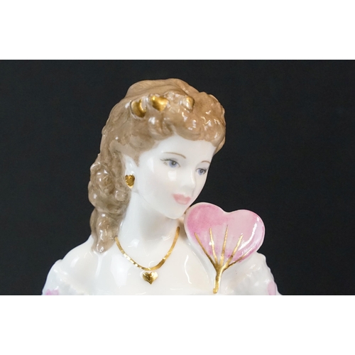 21 - Royal Worcester 'Queen of Hearts' figurine inspired by the Victorian era, Limited edition of 12,500,... 