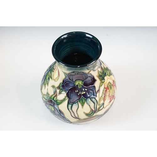 23 - Moorcroft Simeon pattern vase by Philip Gibson 1999, approx. H 20cm, makers mark to base, together w... 