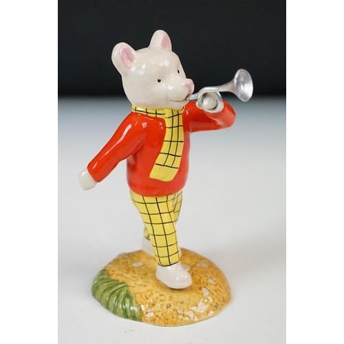 28 - Royal Doulton Rupert figurines from The Rupert Bear Collection', boxed, to include Rupert's Silver T... 