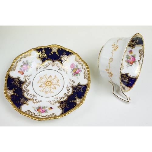 39 - Coalport 'Bat Wing' tea service set to include two cake plates, milk jug, sugar bowl, twelve side pl... 