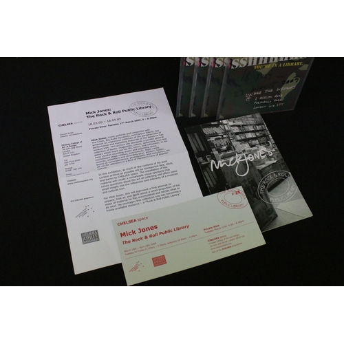 678 - Memorabilia - The Clash, Mick Jones Rock ’N’ Roll library press release with booklet, private view t... 