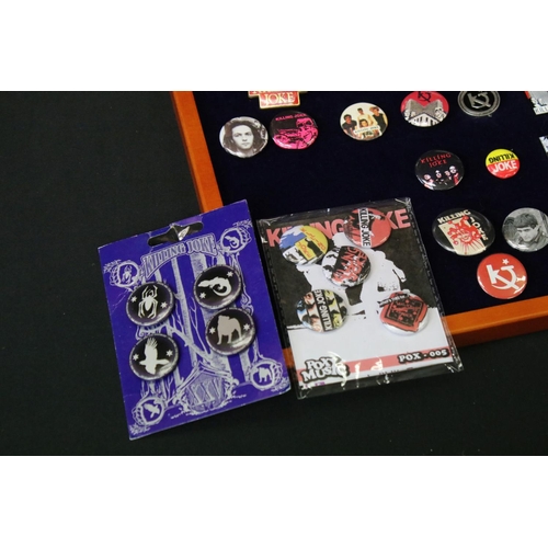 678A - Memorabilia - Approximately 56 original Killing Joke badges spanning their career, including 15 meta... 