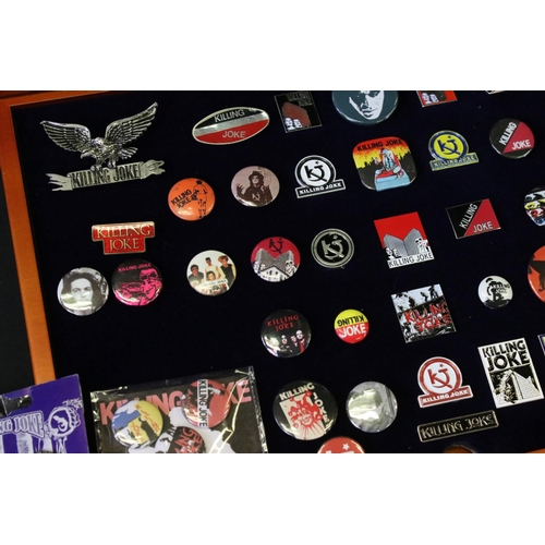 678A - Memorabilia - Approximately 56 original Killing Joke badges spanning their career, including 15 meta... 