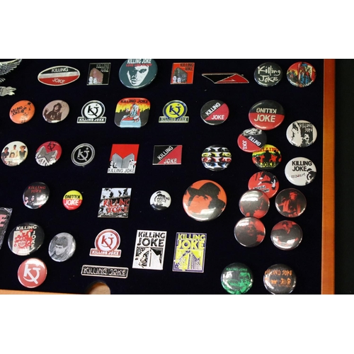 678A - Memorabilia - Approximately 56 original Killing Joke badges spanning their career, including 15 meta... 