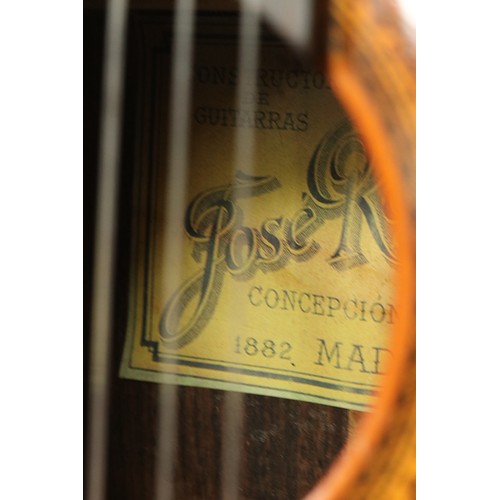 753 - Guitar - Classical acoustic guitar. Label inside (as photographed) 'Jose Ramirez Concepcion Jeronima... 