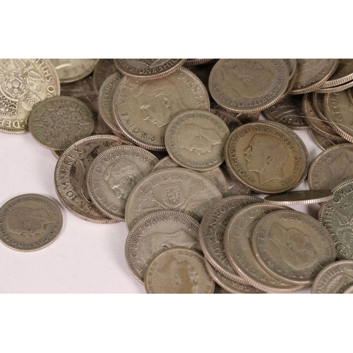 150 - A good collection of British pre decimal pre 1947 and pre 1920 silver coins to include half crowns, ... 