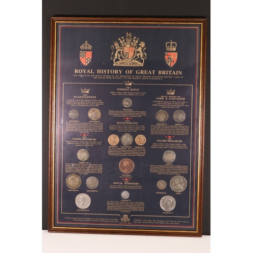 177 - A Heritage Mint framed and glazed coin set titled 