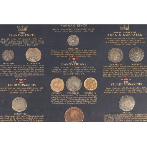 177 - A Heritage Mint framed and glazed coin set titled 