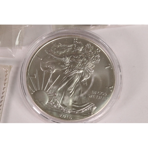 113 - A collection of commemorative crown coins together with a United States of America 2016 fine silver ... 