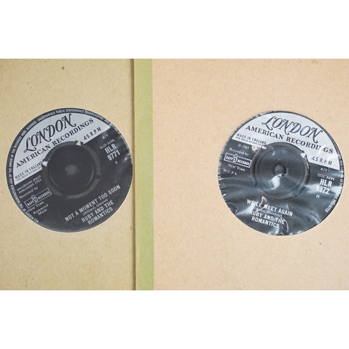 302 - Vinyl - Soul - 6 Ruby And The Romantics original UK 1st pressing 7” singles on London Records. Condi... 