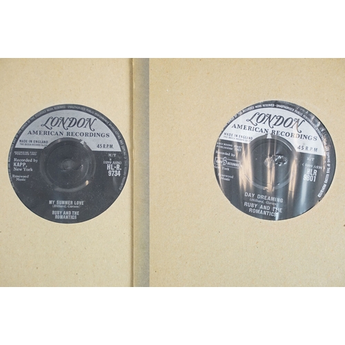 302 - Vinyl - Soul - 6 Ruby And The Romantics original UK 1st pressing 7” singles on London Records. Condi... 
