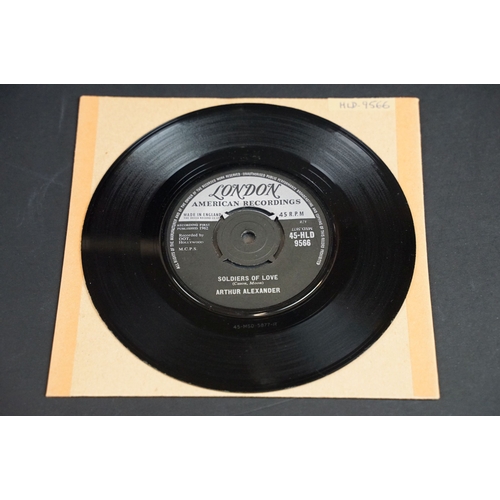 306 - Vinyl - Soul - 3 Arthur Alexander original UK 1st pressing 7” singles on London Records including: A... 