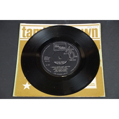 318 - Vinyl - Soul / Motown - 9 The Temptations UK 1st pressing 7” singles on Motown Records, including TM... 