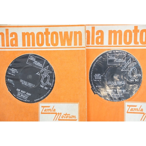 320 - Vinyl - Soul / Motown - 9 The Miracles / Smokey Robinson & The Miracles UK 1st pressing 7” singles o... 