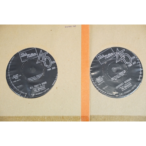 320 - Vinyl - Soul / Motown - 9 The Miracles / Smokey Robinson & The Miracles UK 1st pressing 7” singles o... 