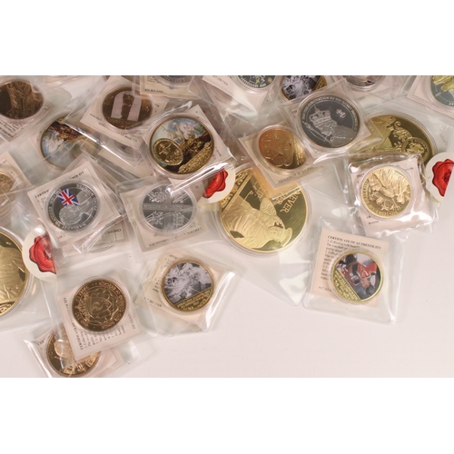 123 - A large group of mixed collectors coins to include Royal Mint £5 coin packs, most collectors coins e... 