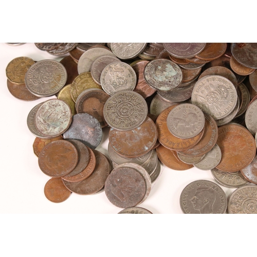 151 - A large collection of mixed British pre decimal and world coins to include commemorative and pre dec... 