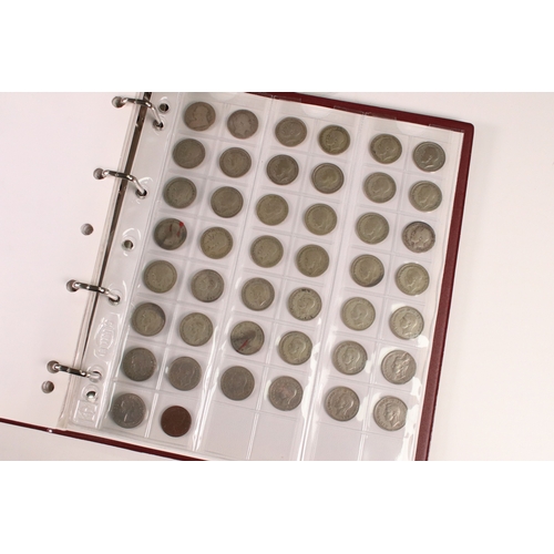 204 - A collection of mainly British pre decimal coins to include a good selection of silver examples toge... 